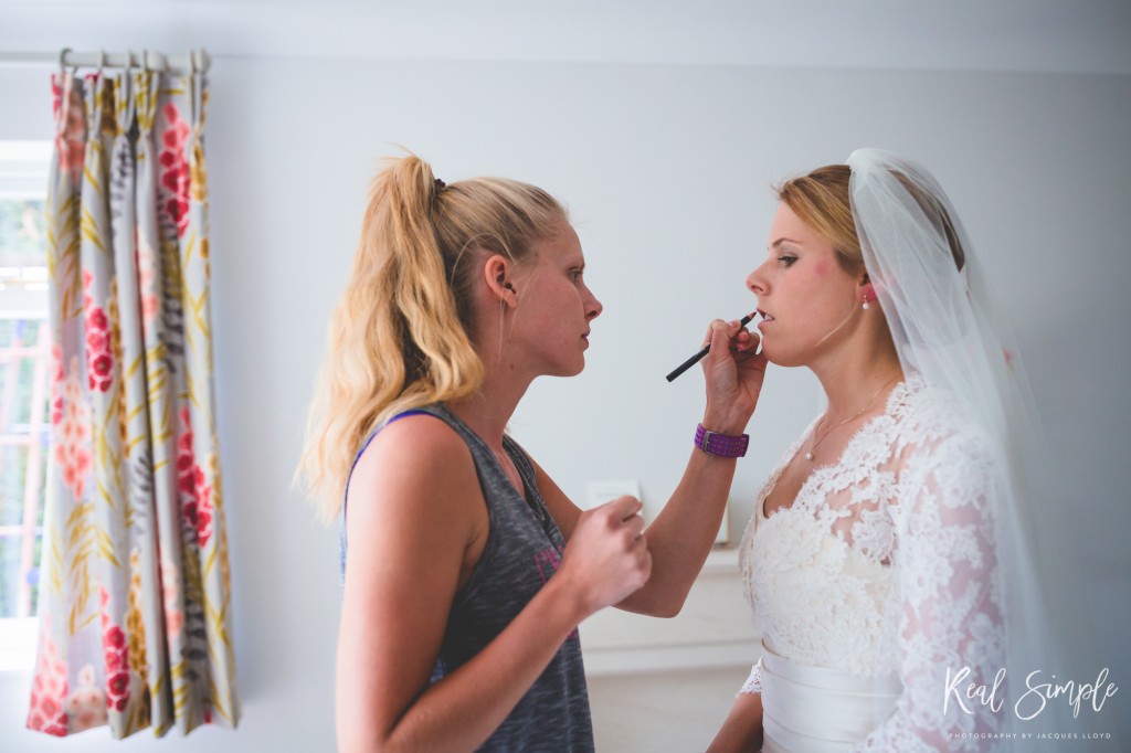 Jen’s Wedding Kelly Applying Makeup